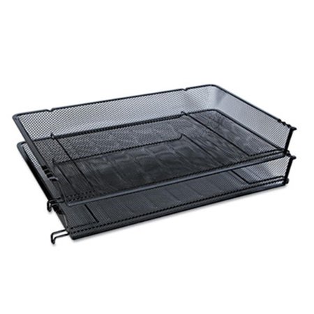 COOLCRAFTS Mesh Stackable Side Load Tray, Legal, Black CO8725